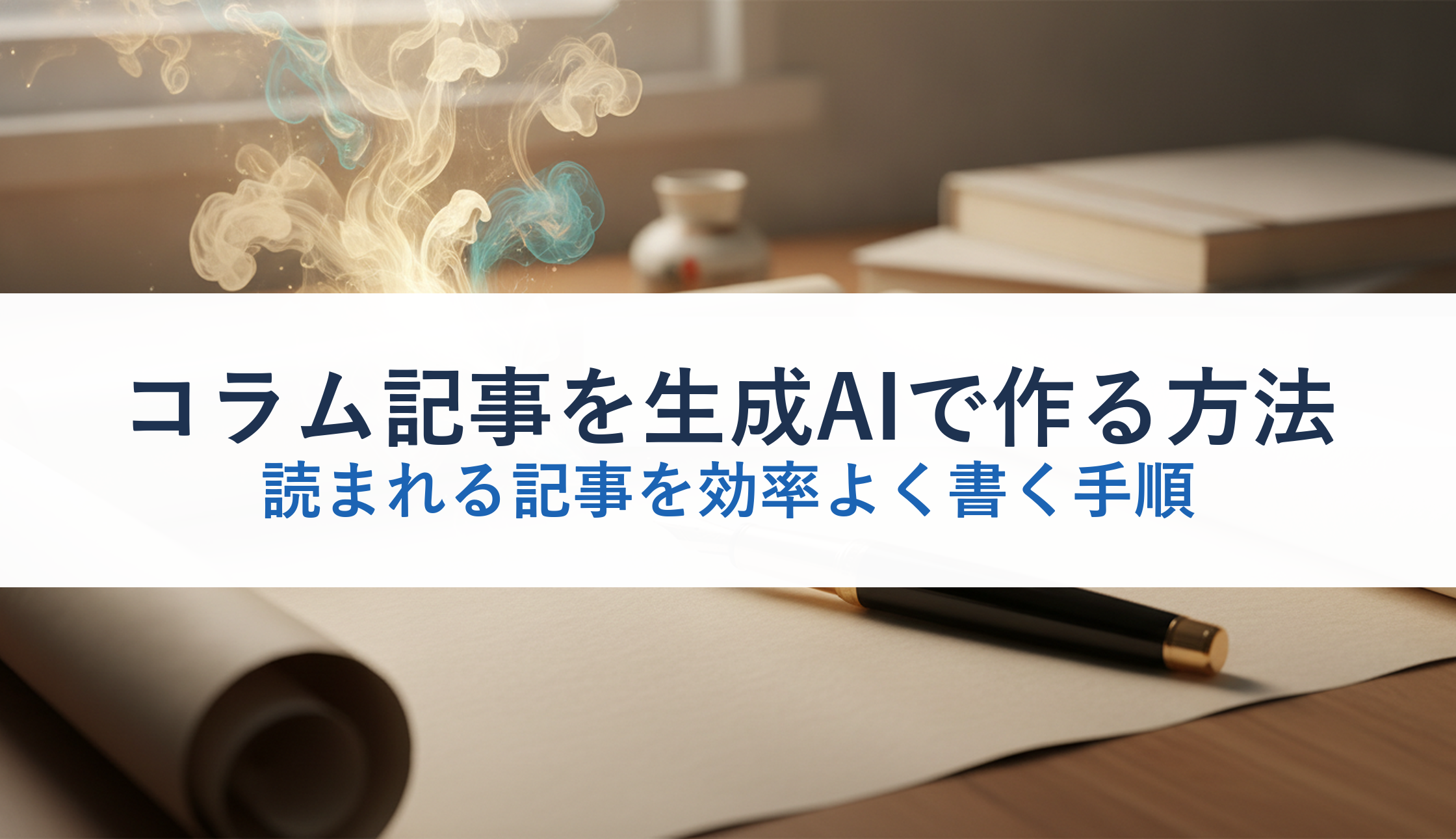 コラム記事を生成AIで作る方法｜読まれる記事を効率よく書く手順