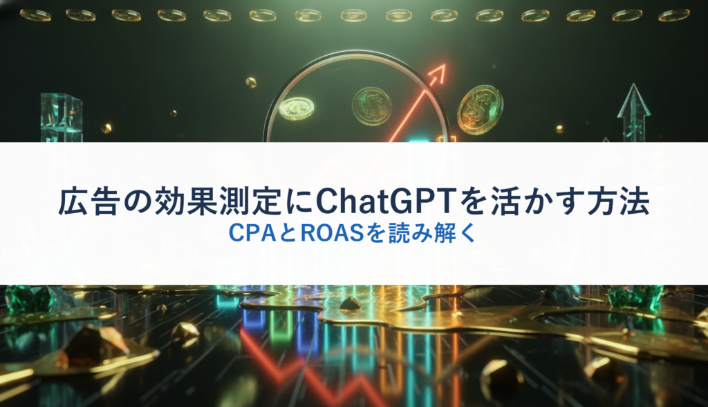 広告の効果測定にChatGPTを活かす方法｜CPAとROASを読み解く