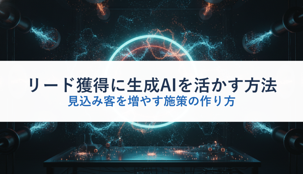 リード獲得に生成AIを活かす方法｜見込み客を増やす施策の作り方