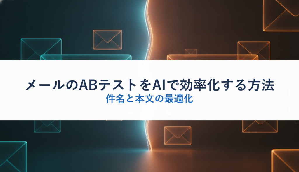 メールのABテストをAIで効率化する方法｜件名と本文の最適化