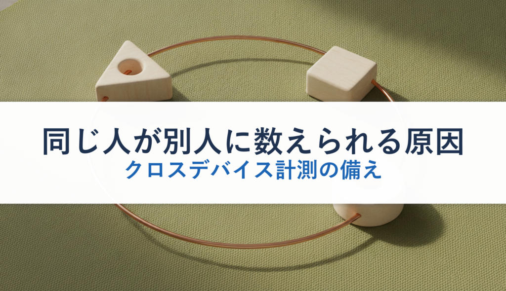 同じ人が別人に数えられる原因｜クロスデバイス計測の備え