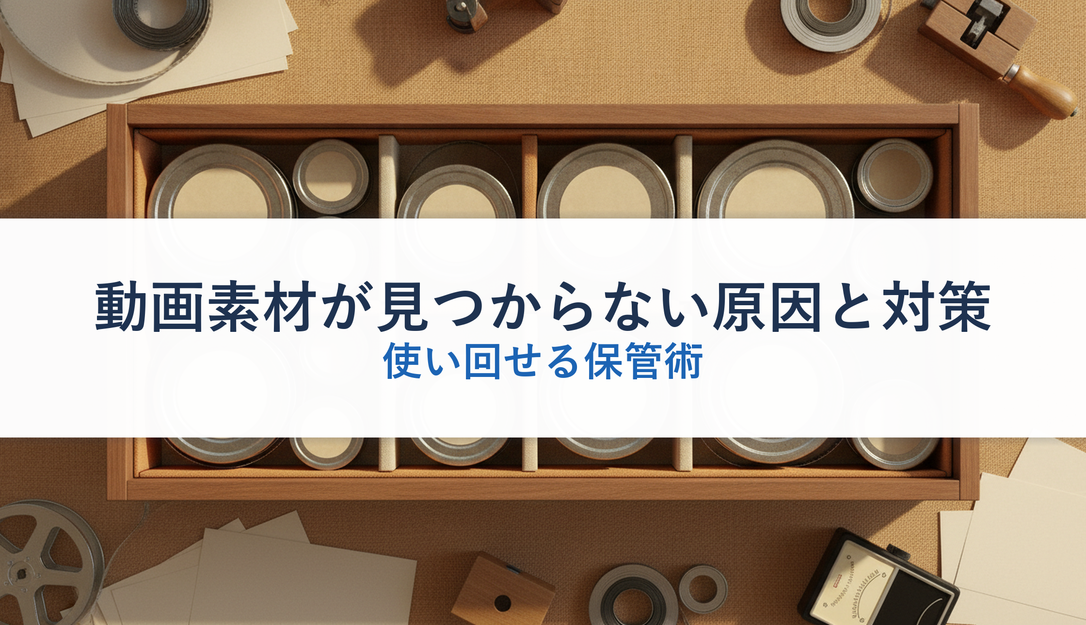 動画素材が見つからない原因と対策｜使い回せる保管術