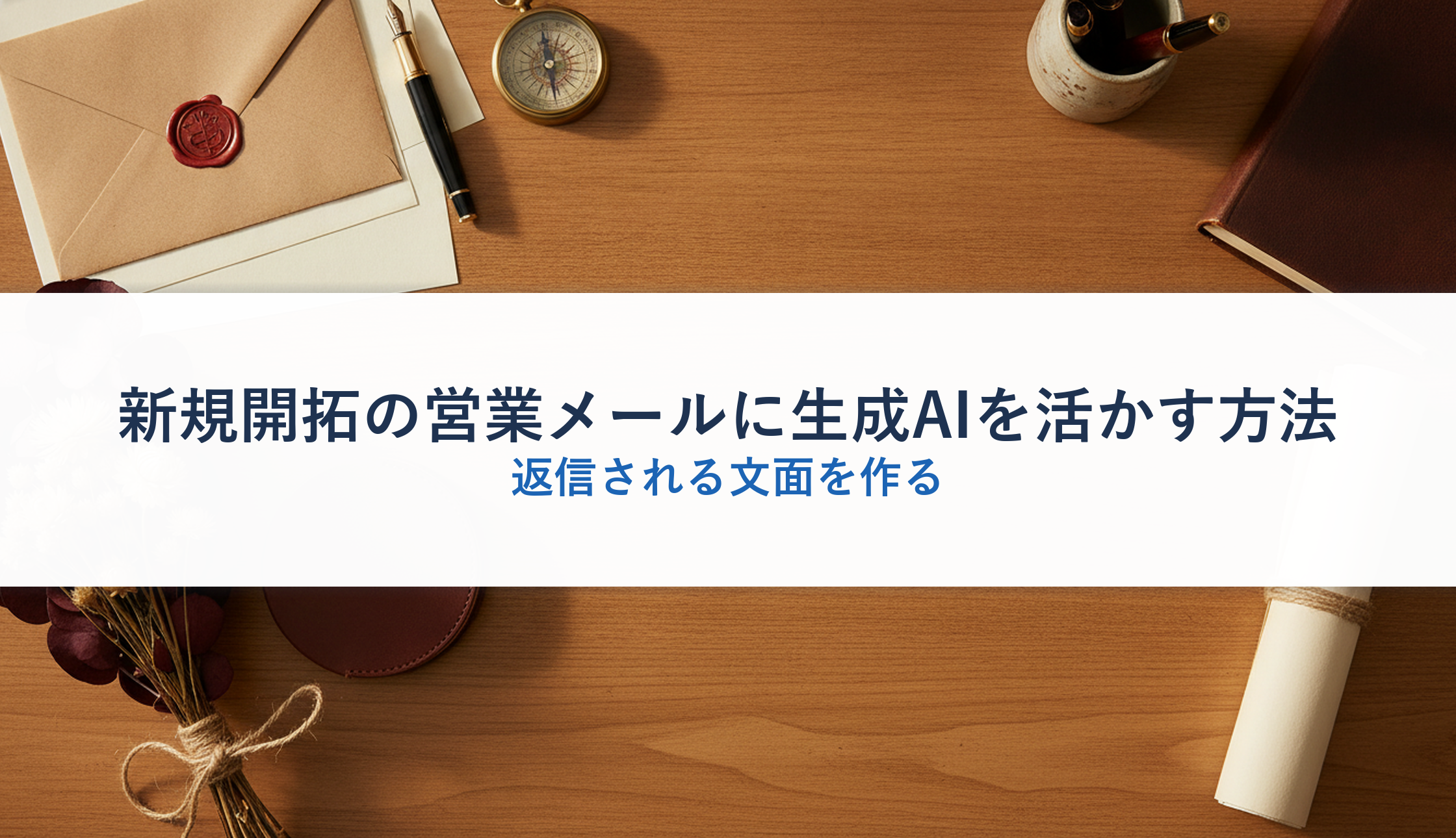 新規開拓の営業メールに生成AIを活かす方法｜返信される文面を作る