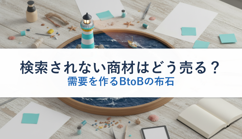 検索されない商材はどう売る？｜需要を作るBtoBの布石