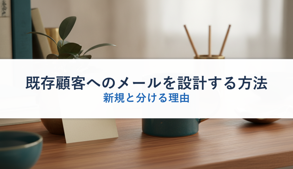 既存顧客へのメールを設計する方法｜新規と分ける理由