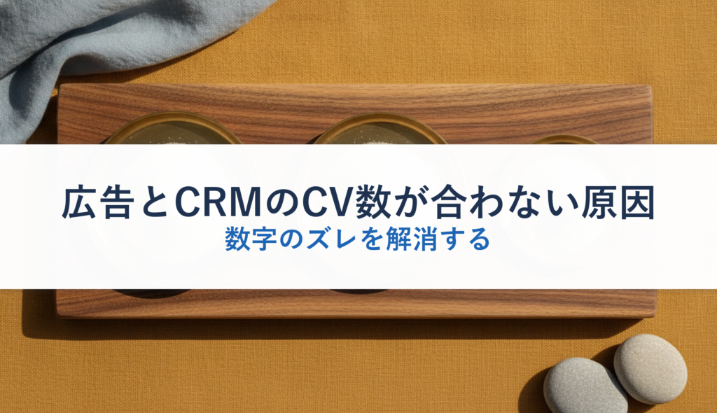 広告とCRMのCV数が合わない原因｜数字のズレを解消する
