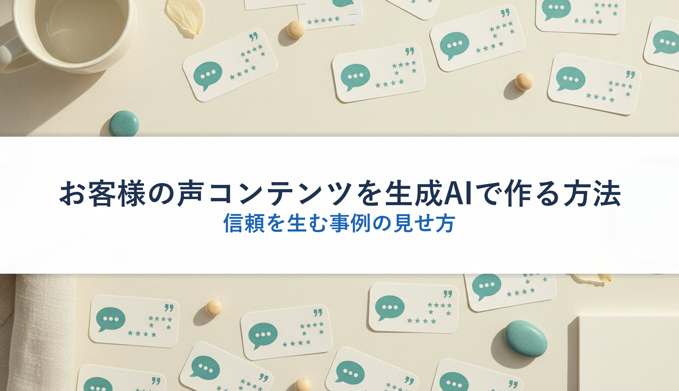 お客様の声コンテンツを生成AIで作る方法｜信頼を生む事例の見せ方