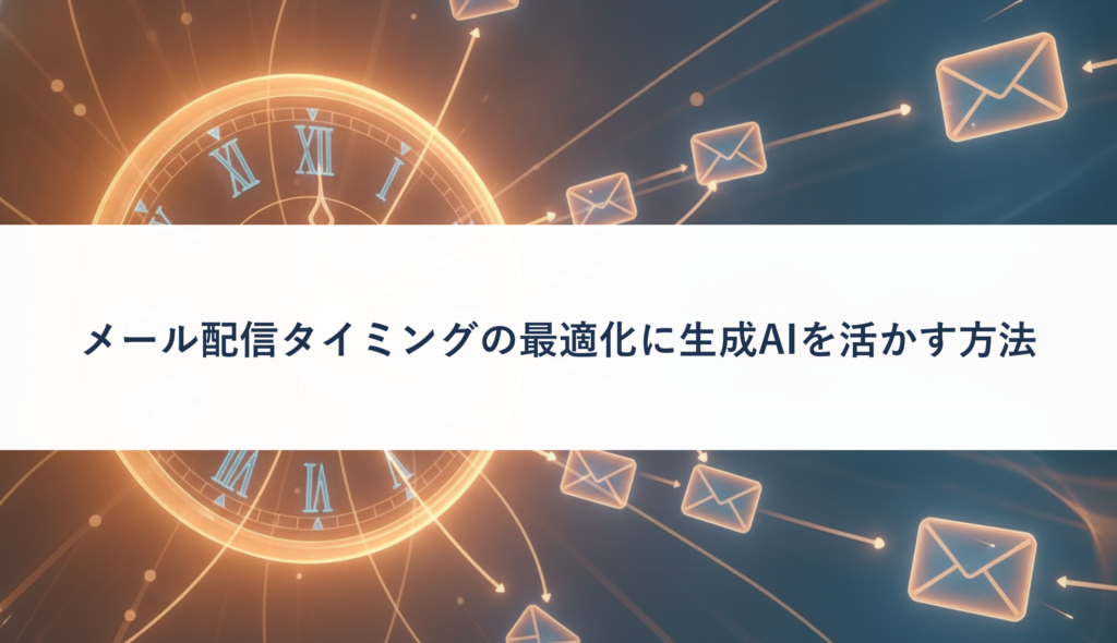 メール配信タイミングの最適化に生成AIを活かす方法