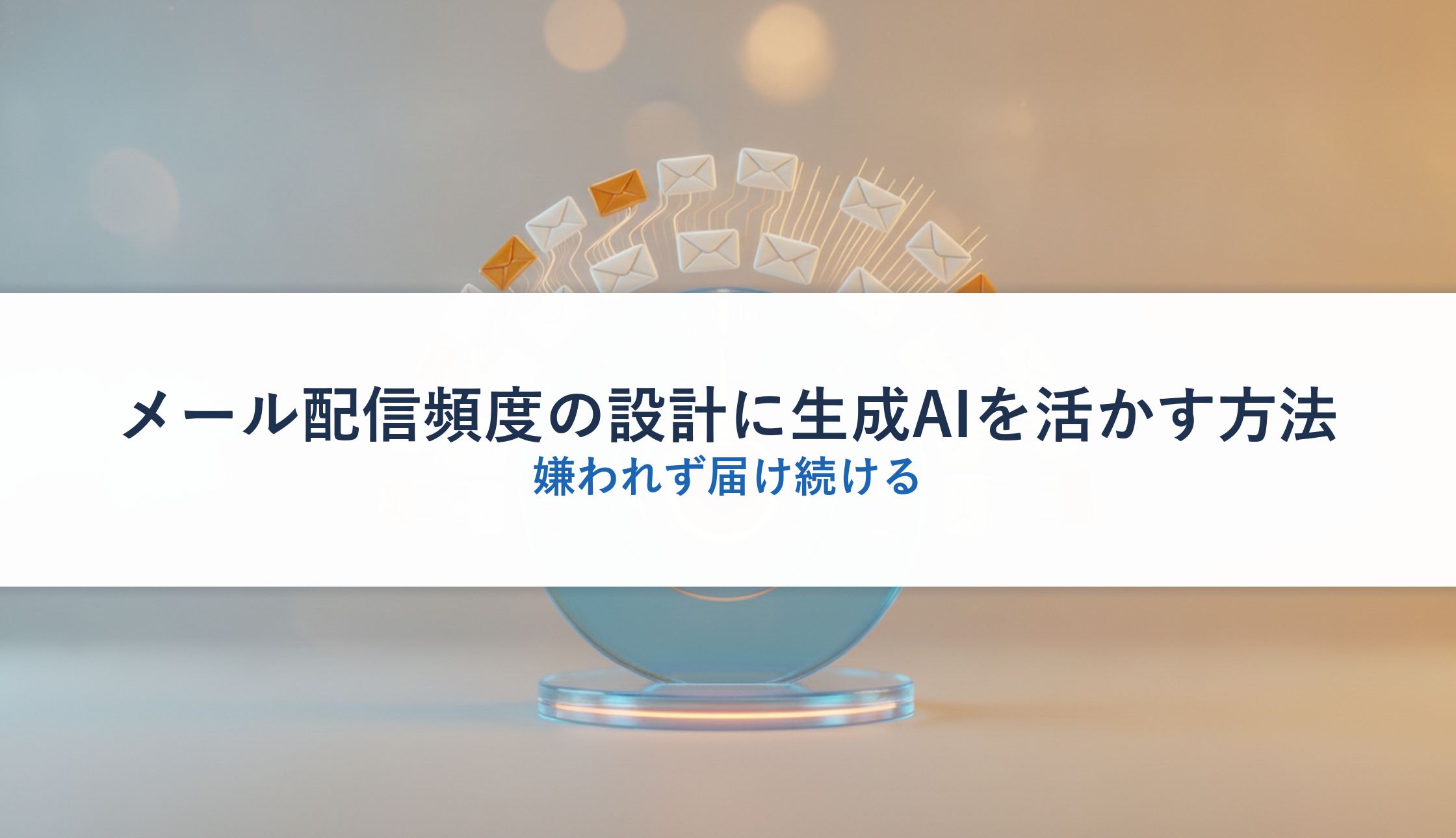 メール配信頻度の設計に生成AIを活かす方法｜嫌われず届け続ける
