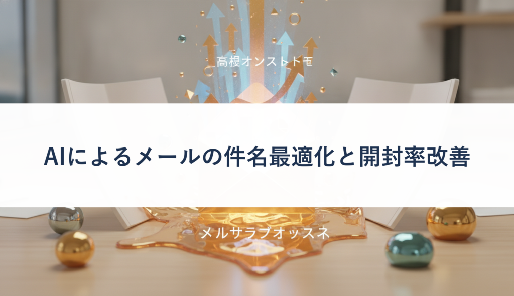 AIによるメールの件名最適化と開封率改善