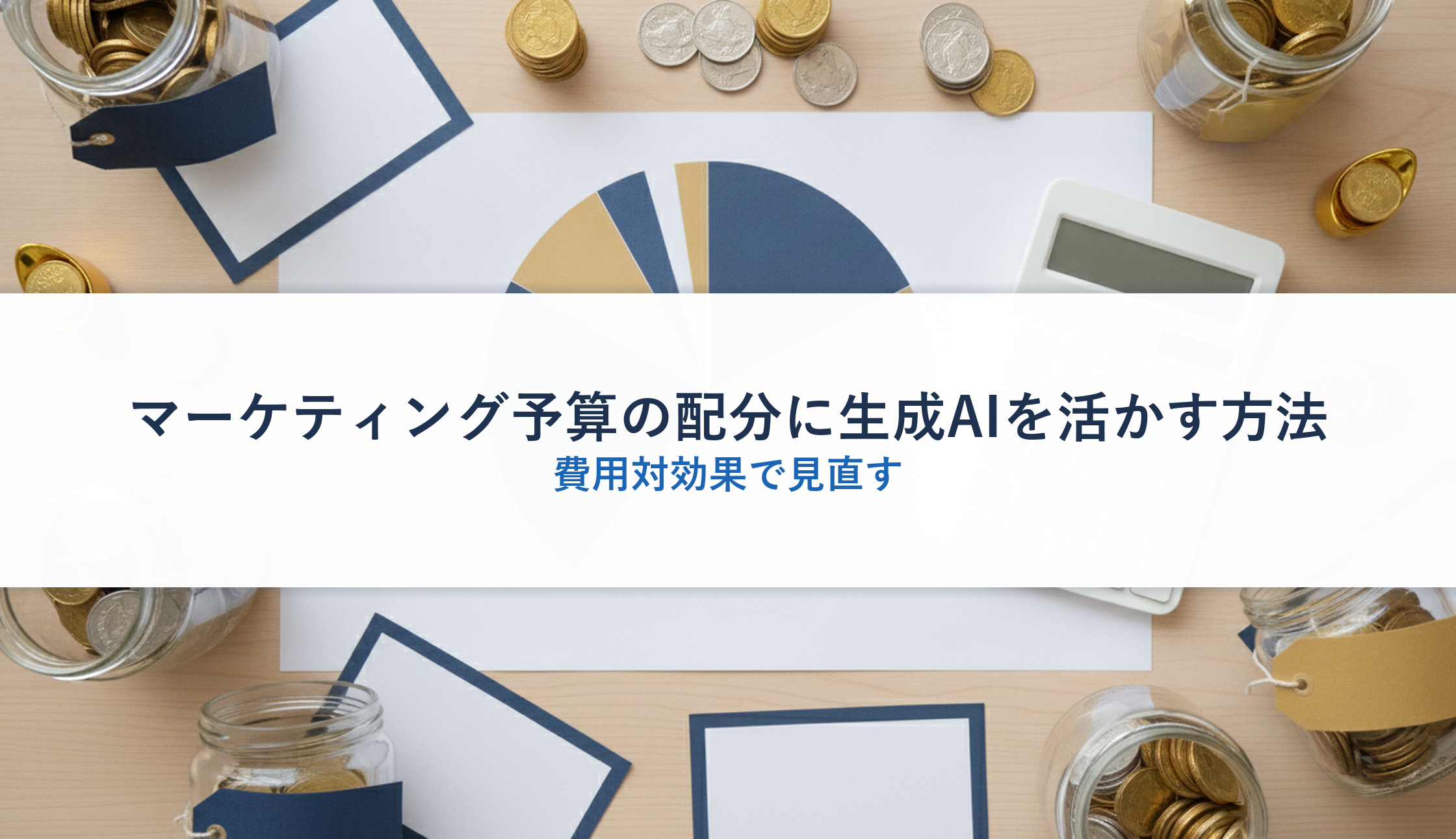 マーケティング予算の配分に生成AIを活かす方法｜費用対効果で見直す