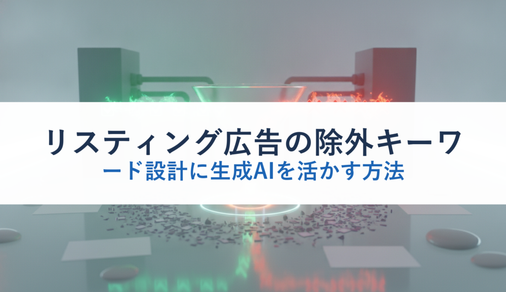 リスティング広告の除外キーワード設計に生成AIを活かす方法