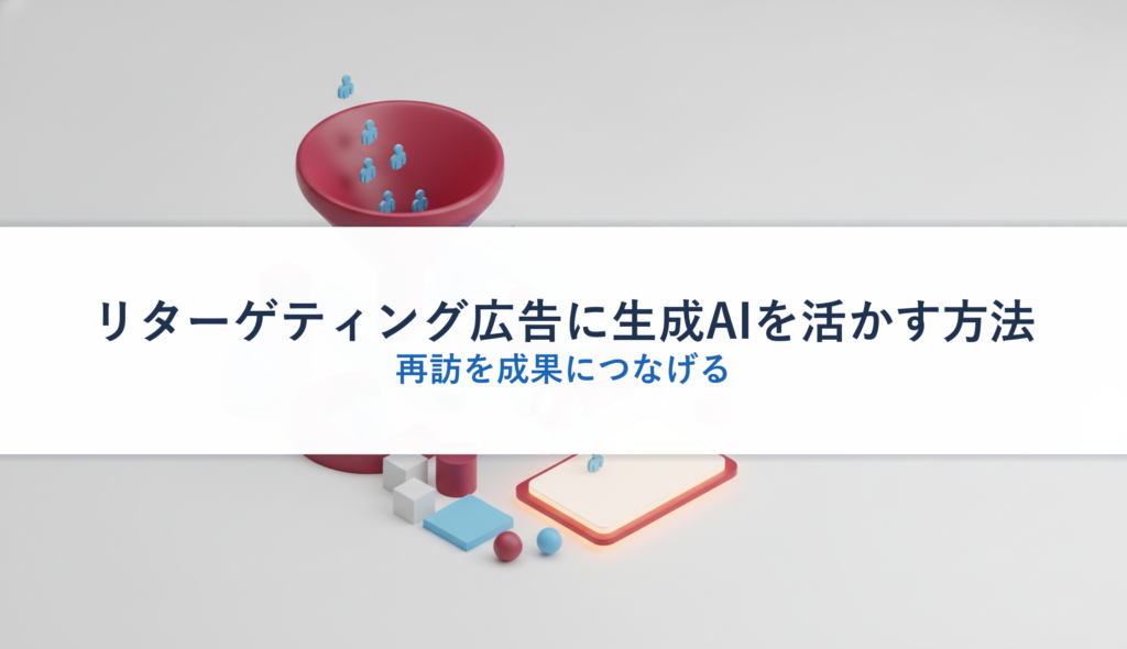 リターゲティング広告に生成AIを活かす方法｜再訪を成果につなげる