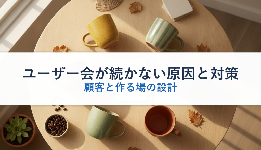 ユーザー会が続かない原因と対策｜顧客と作る場の設計