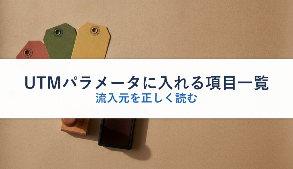 UTMパラメータに入れる項目一覧｜流入元を正しく読む