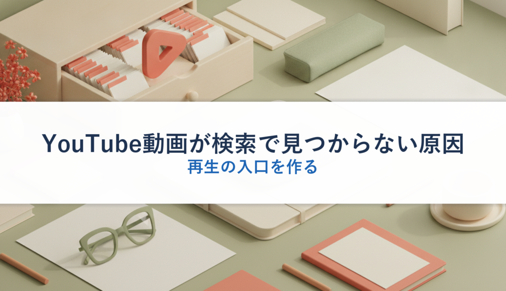 YouTube動画が検索で見つからない原因｜再生の入口を作る