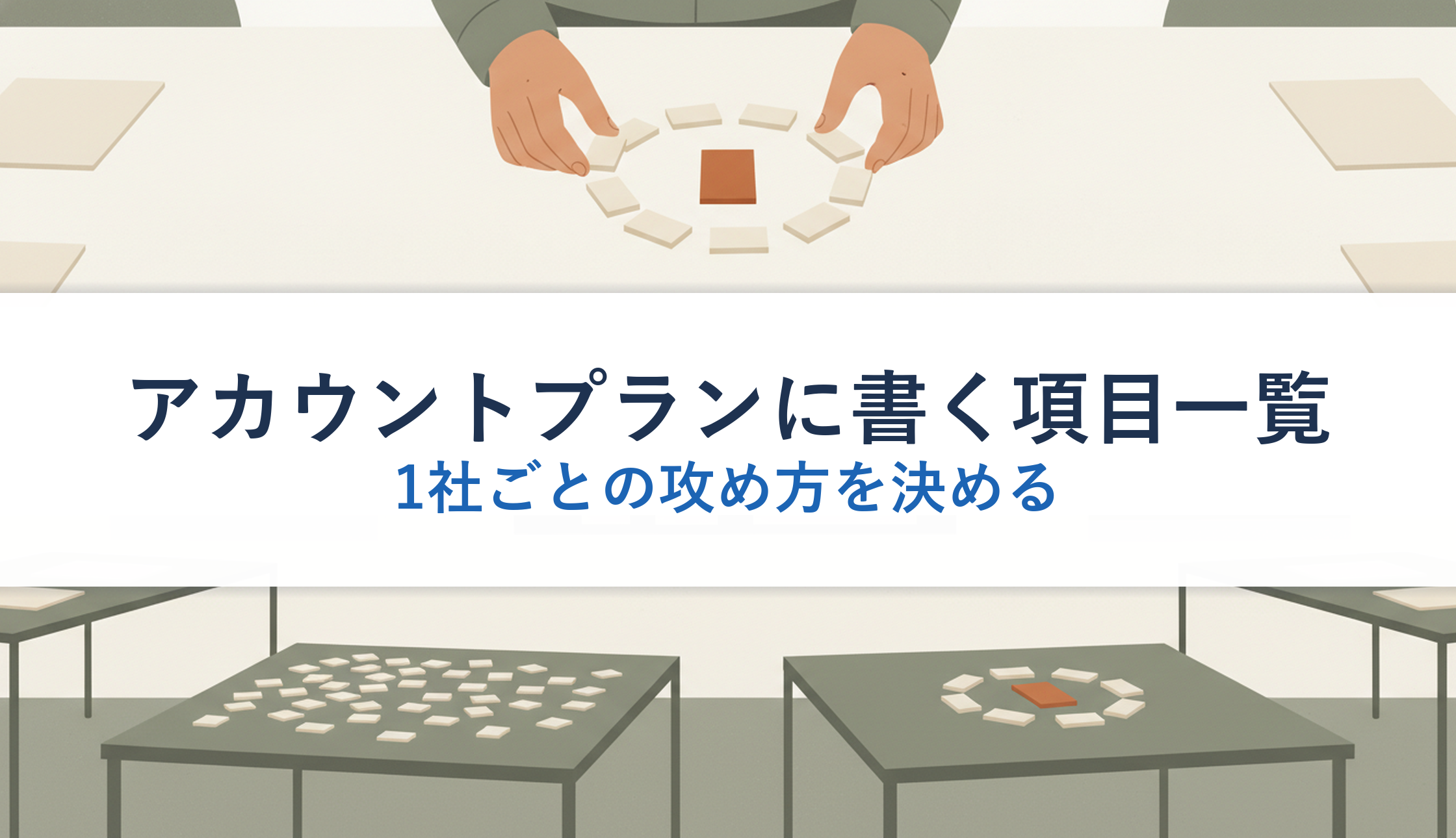 アカウントプランに書く項目一覧｜1社ごとの攻め方を決める