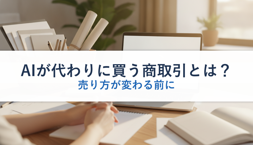 AIが代わりに買う商取引とは？｜売り方が変わる前に
