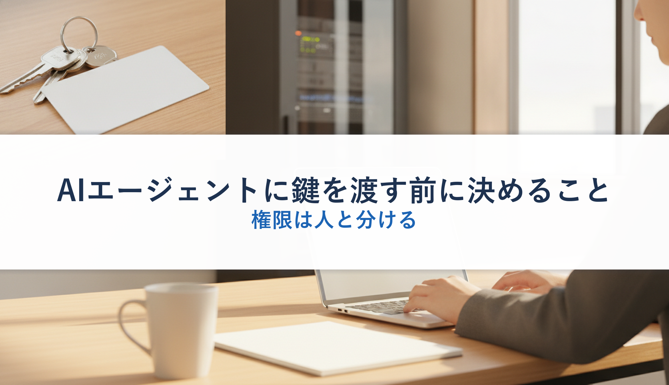 AIエージェントに鍵を渡す前に決めること｜権限は人と分ける