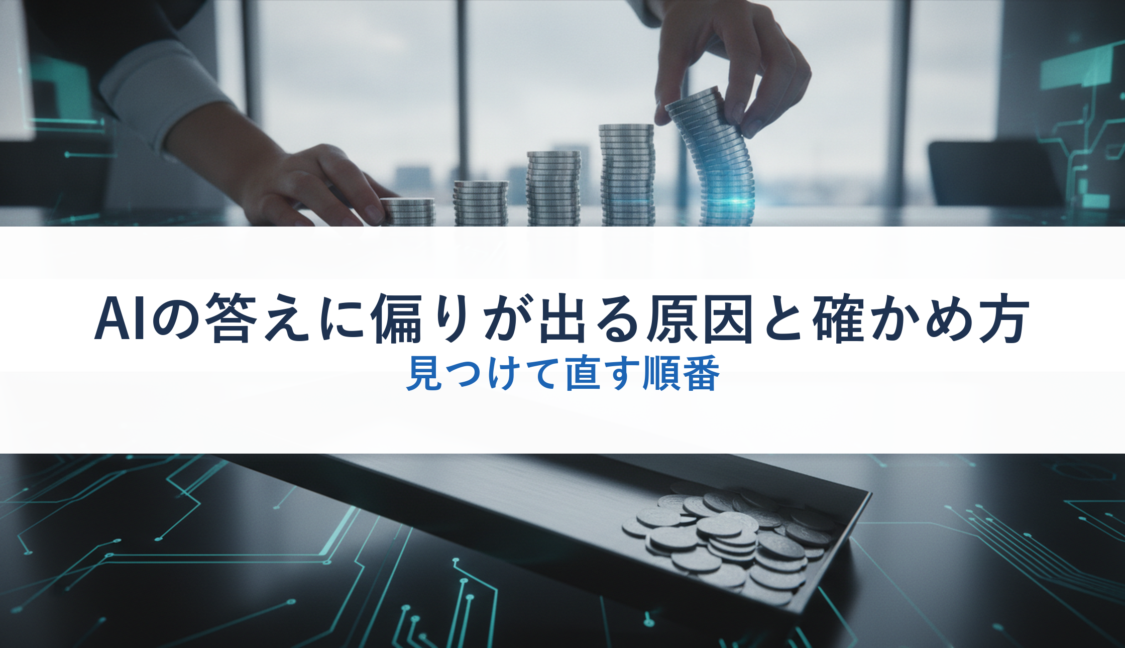 AIの答えに偏りが出る原因と確かめ方｜見つけて直す順番