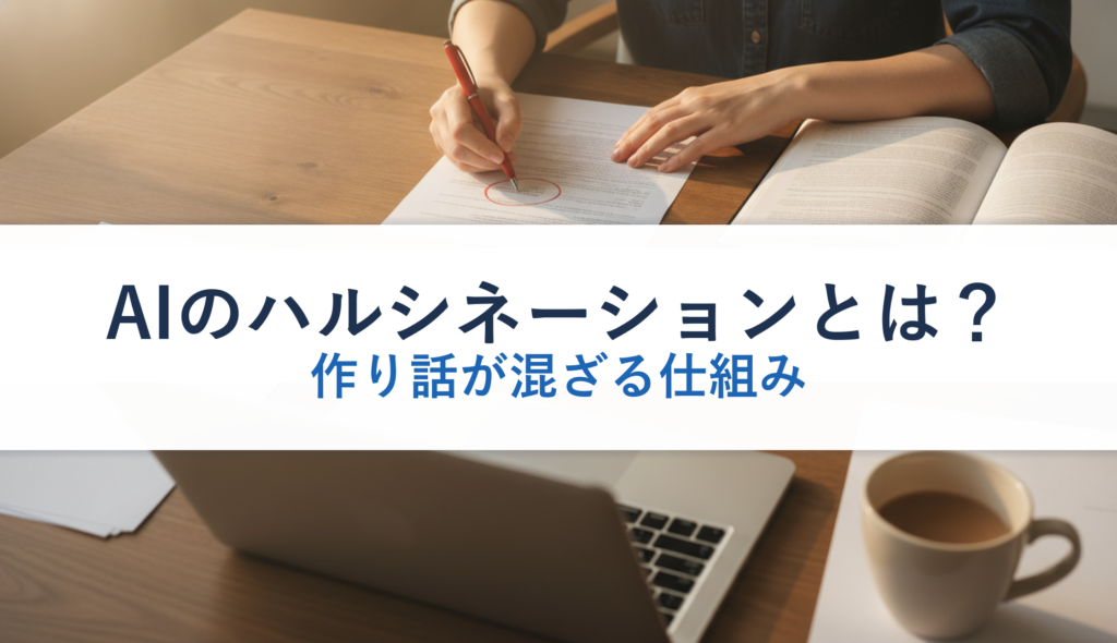 AIのハルシネーションとは？｜作り話が混ざる仕組み
