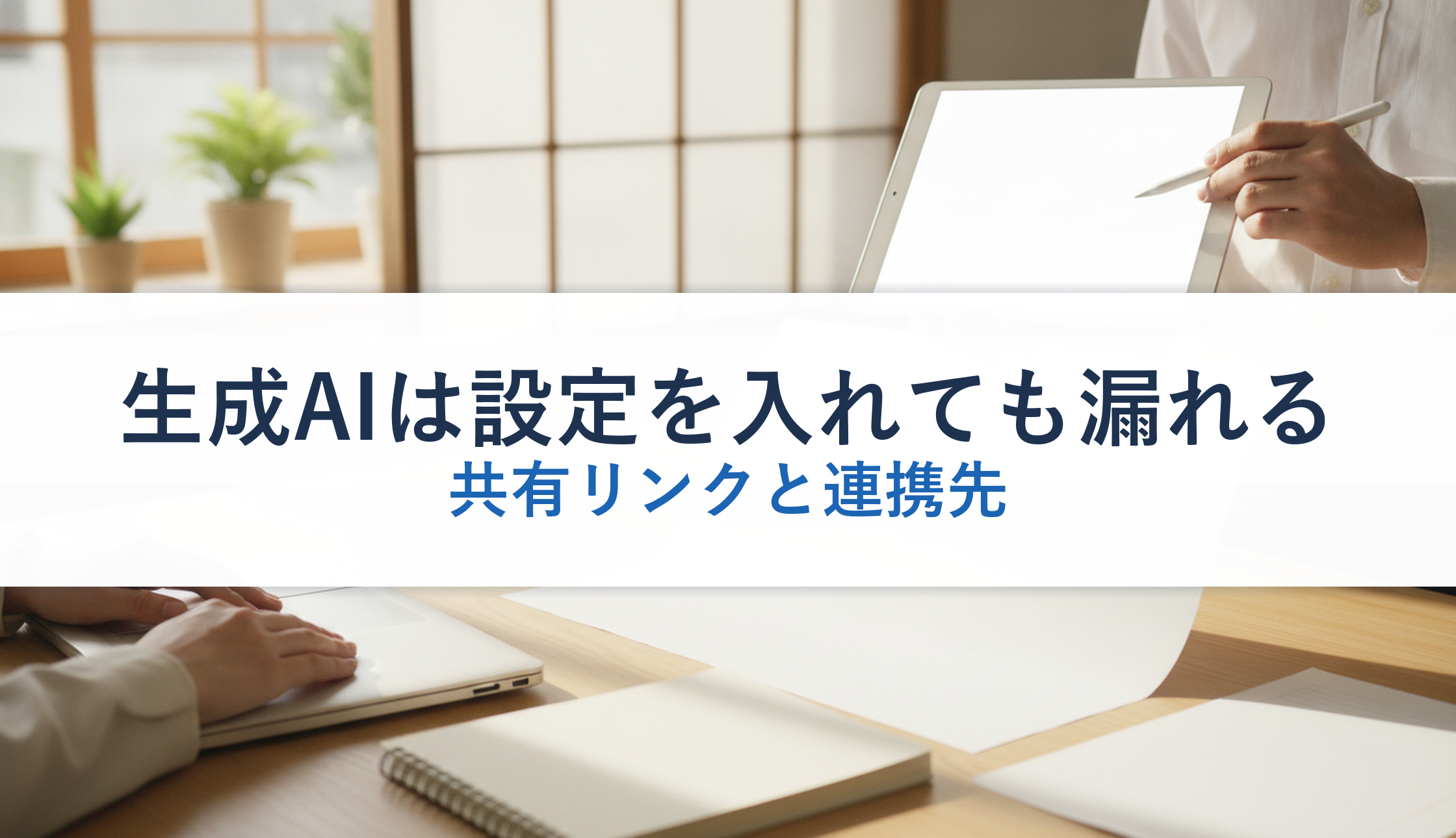 生成AIは設定を入れても漏れる｜共有リンクと連携先