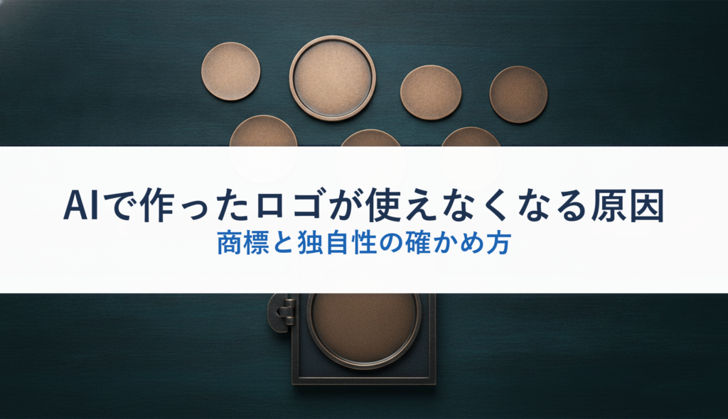 AIで作ったロゴが使えなくなる原因｜商標と独自性の確かめ方