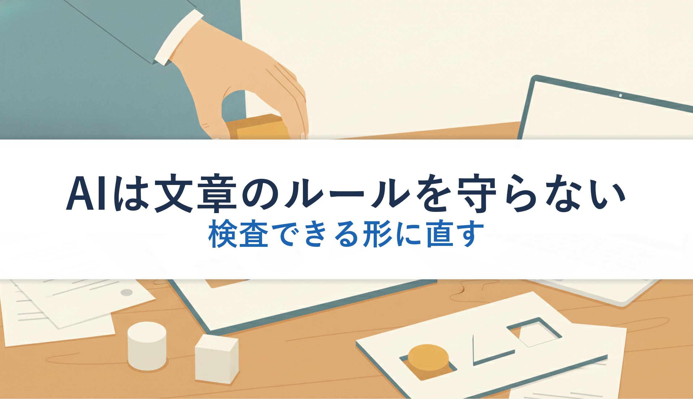 AIは文章のルールを守らない｜検査できる形に直す