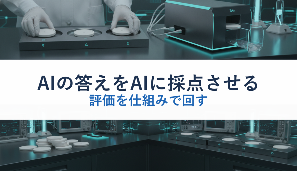 AIの答えをAIに採点させる｜評価を仕組みで回す