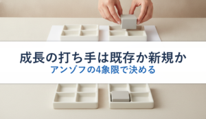 成長の打ち手は既存か新規か｜アンゾフの4象限で決める