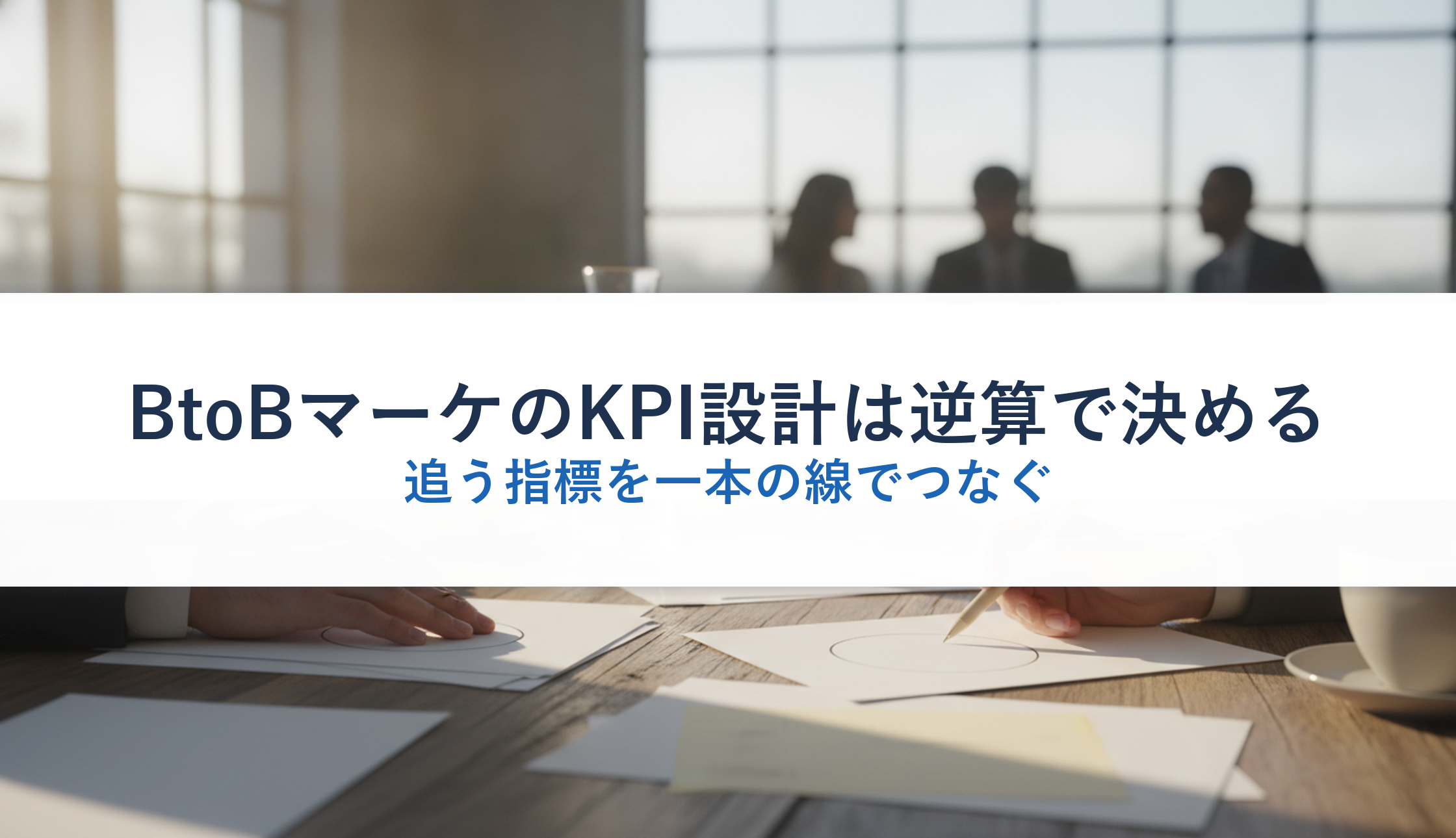 BtoBマーケのKPI設計は逆算で決める｜追う指標を一本の線でつなぐ