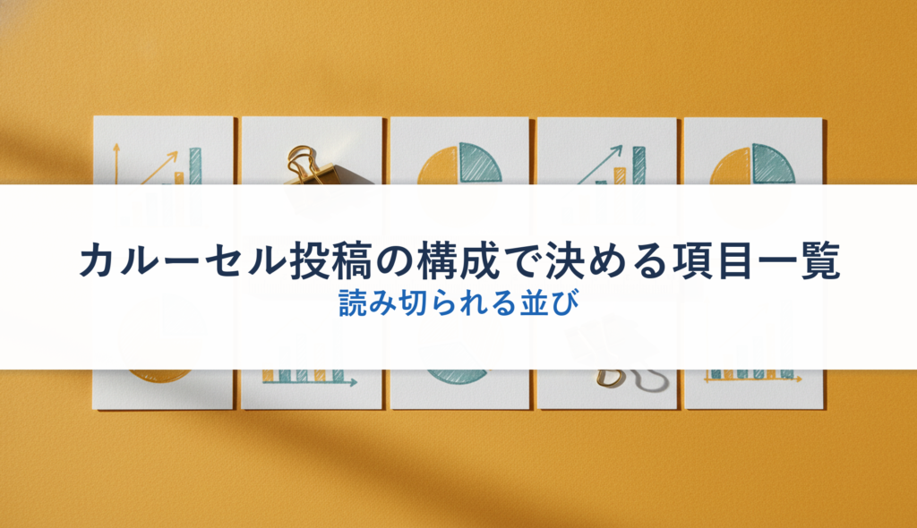 カルーセル投稿の構成で決める項目一覧｜読み切られる並び