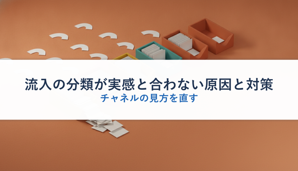 流入の分類が実感と合わない原因と対策｜チャネルの見方を直す