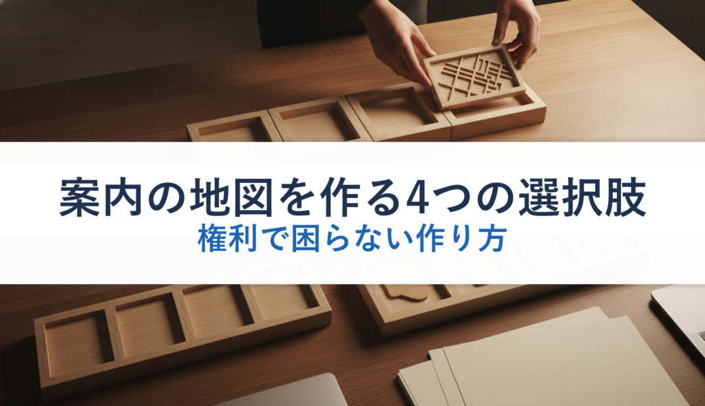 案内の地図を作る4つの選択肢｜権利で困らない作り方