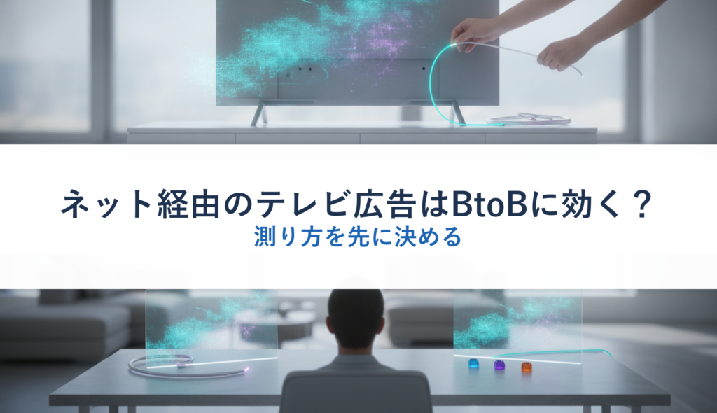 ネット経由のテレビ広告はBtoBに効く？｜測り方を先に決める