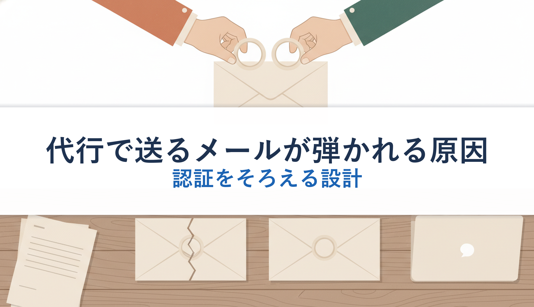 代行で送るメールが弾かれる原因|認証をそろえる設計