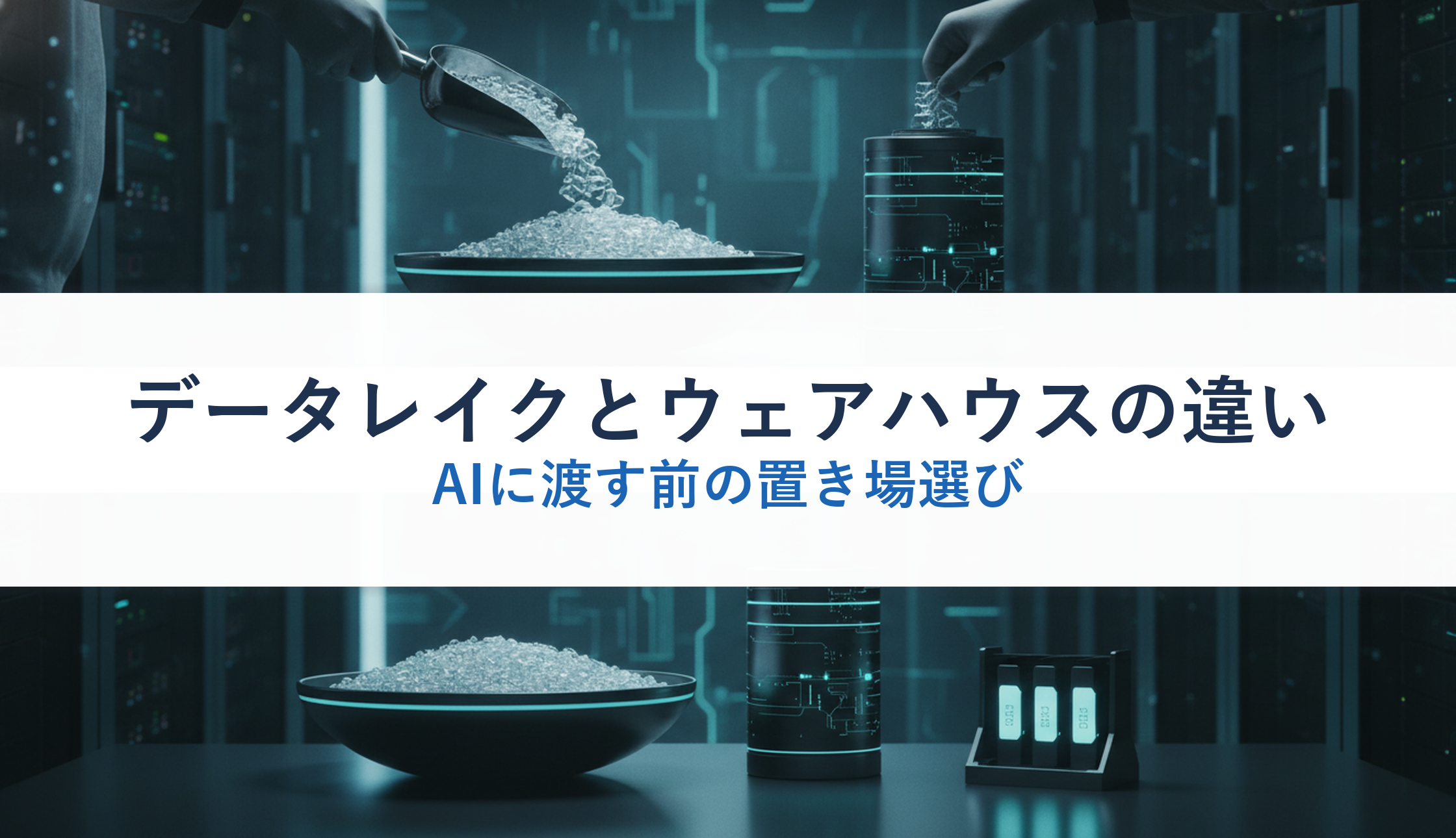 データレイクとウェアハウスの違い｜AIに渡す前の置き場選び