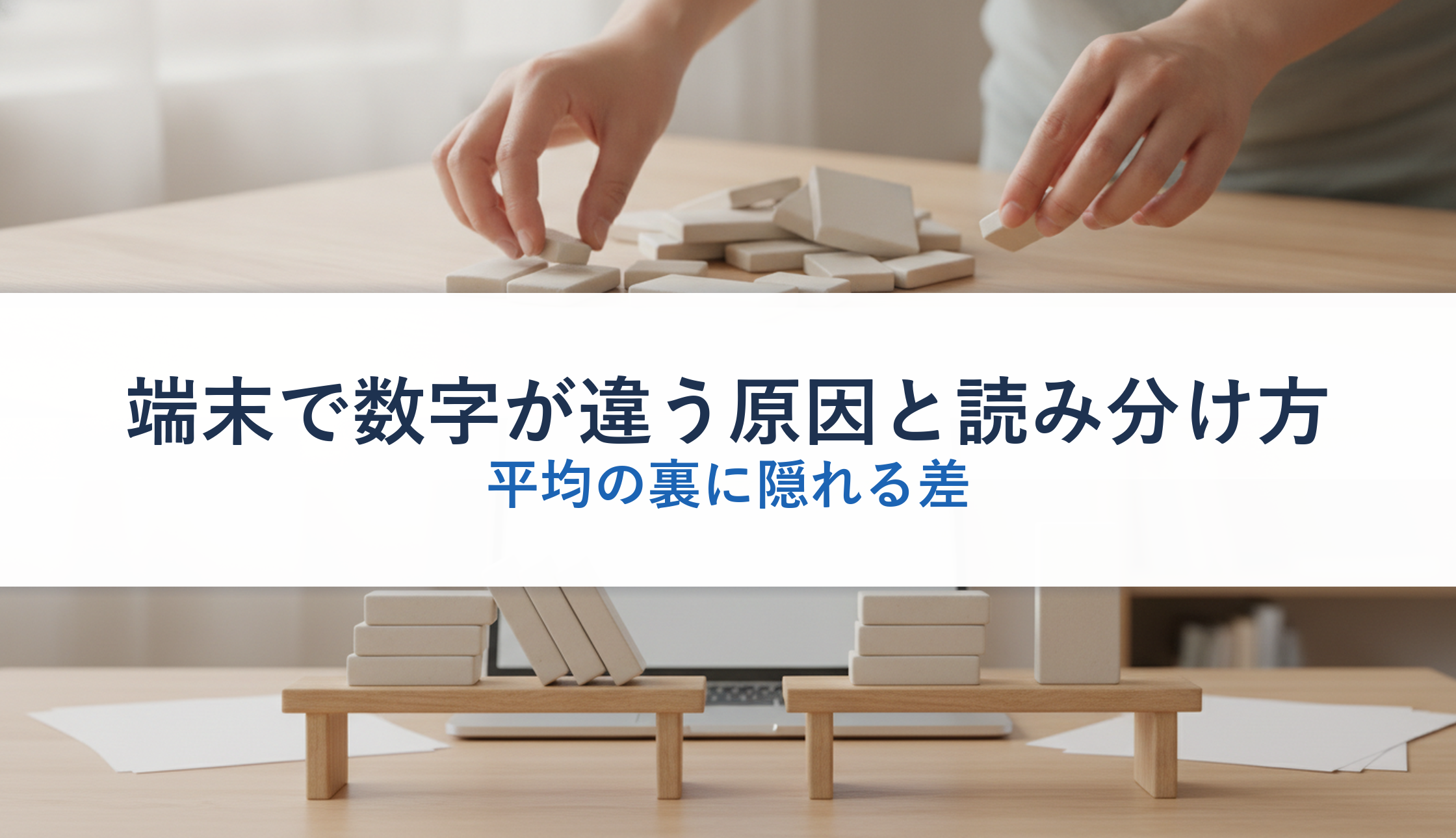 端末で数字が違う原因と読み分け方｜平均の裏に隠れる差