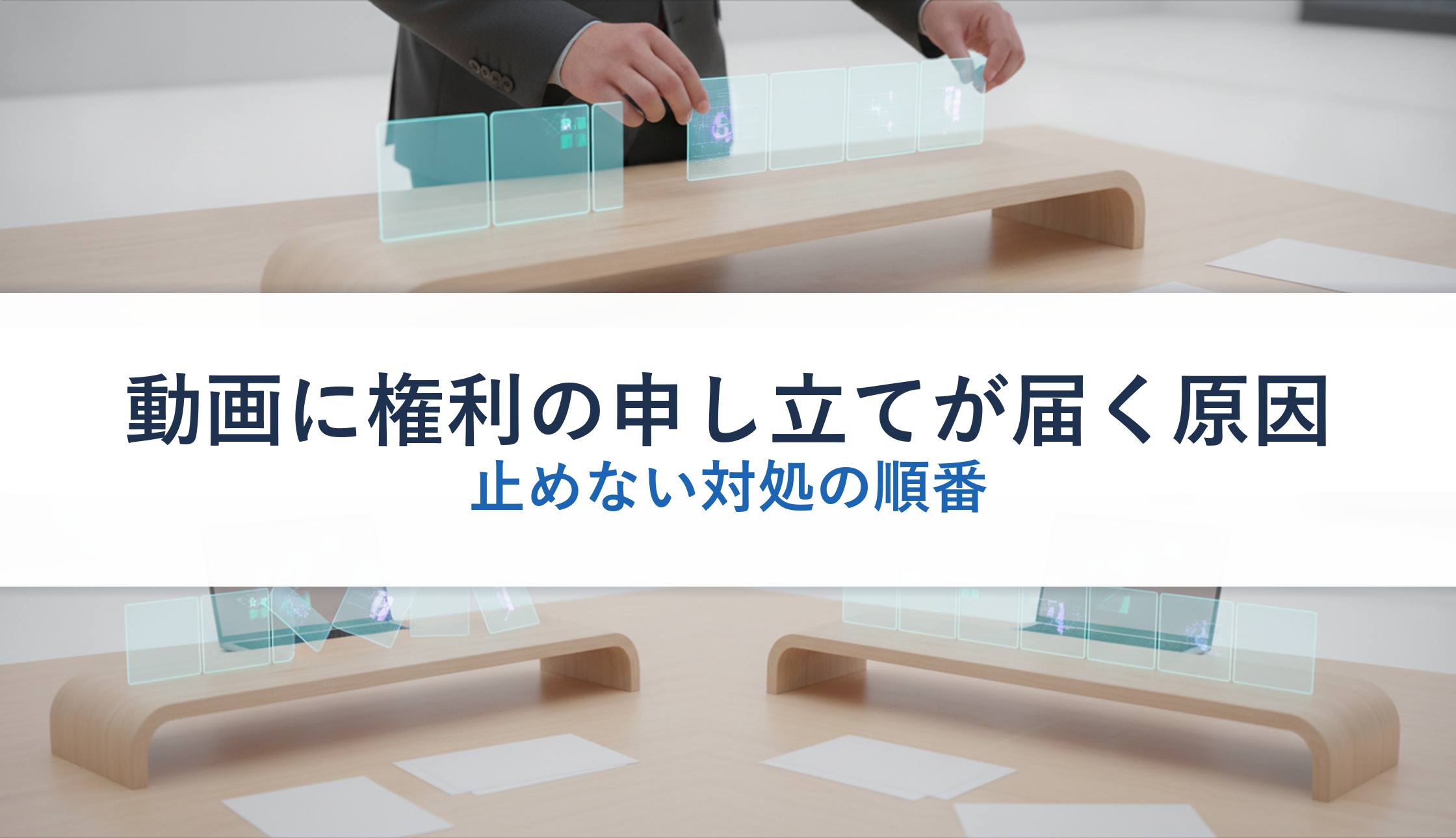 動画に権利の申し立てが届く原因｜止めない対処の順番