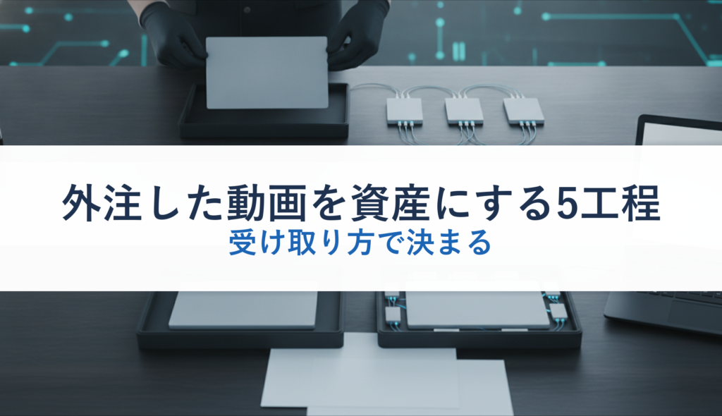 外注した動画を資産にする5工程｜受け取り方で決まる