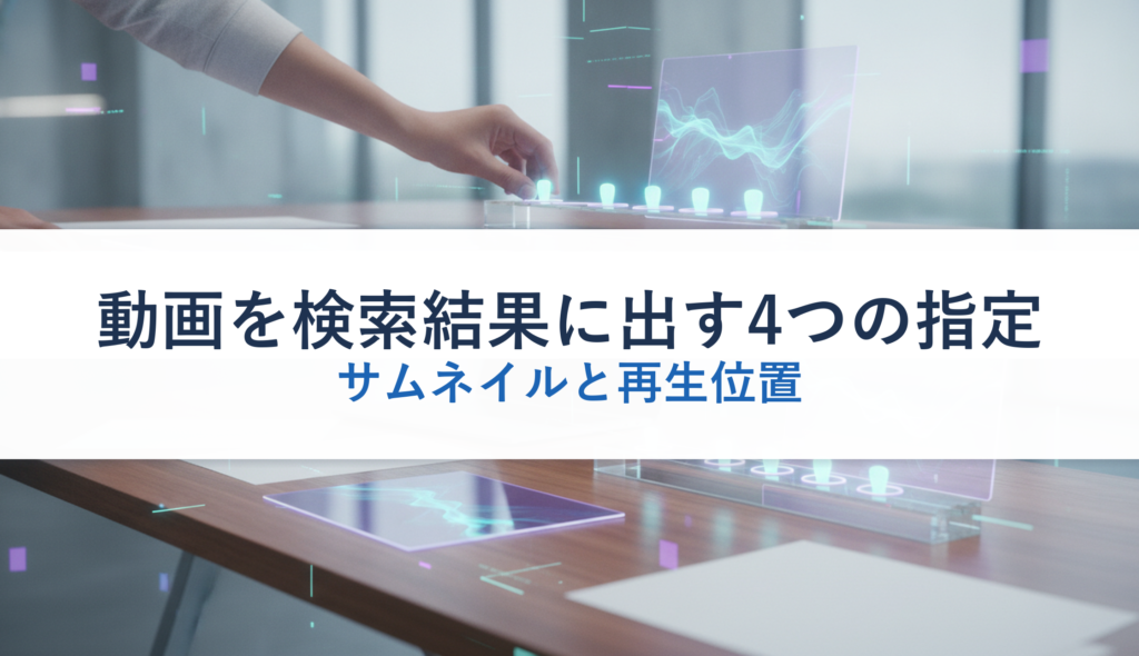 動画を検索結果に出す4つの指定｜サムネイルと再生位置