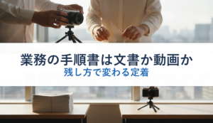 業務の手順書は文書か動画か｜残し方で変わる定着