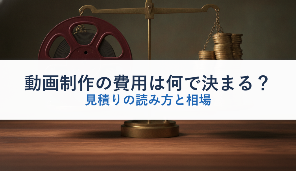 動画制作の費用は何で決まる？｜見積りの読み方と相場