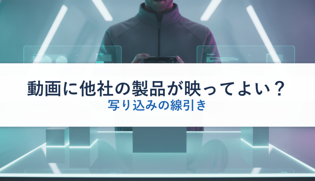 動画に他社の製品が映ってよい？｜写り込みの線引き