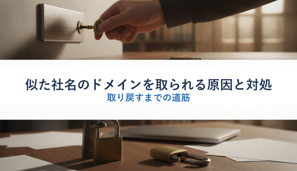 似た社名のドメインを取られる原因と対処｜取り戻すまでの道筋
