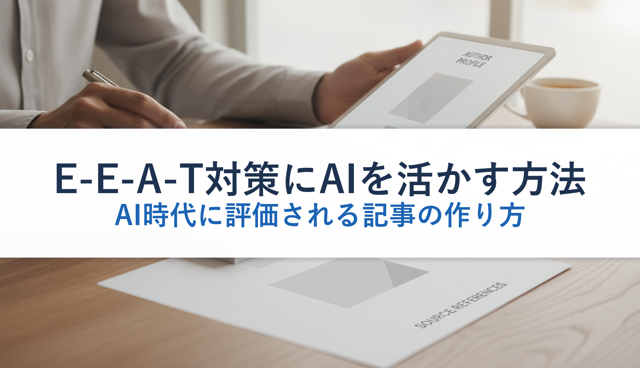 E-E-A-T対策にAIを活かす方法|AI時代に評価される記事の作り方