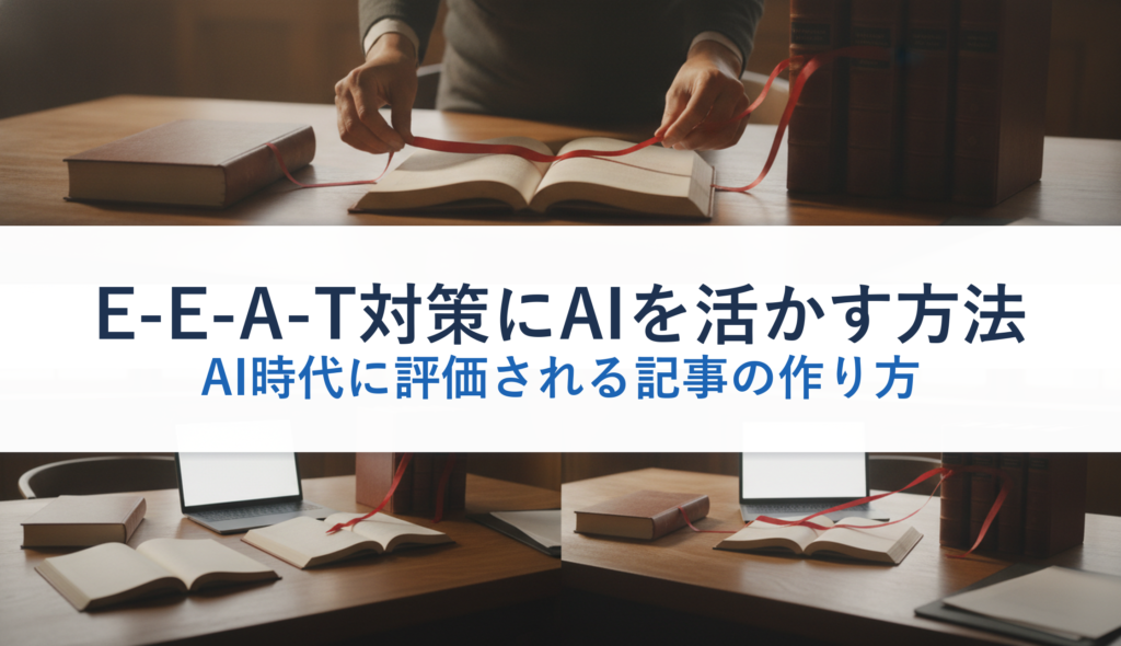 E-E-A-T対策にAIを活かす方法｜AI時代に評価される記事の作り方