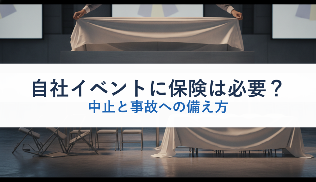 自社イベントに保険は必要？｜中止と事故への備え方