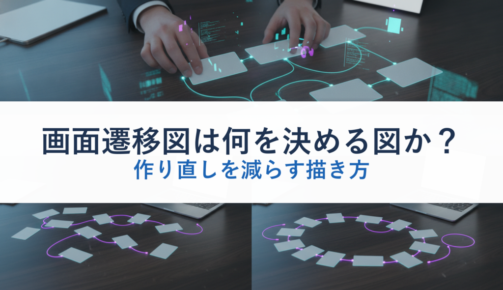 画面遷移図は何を決める図か？｜作り直しを減らす描き方