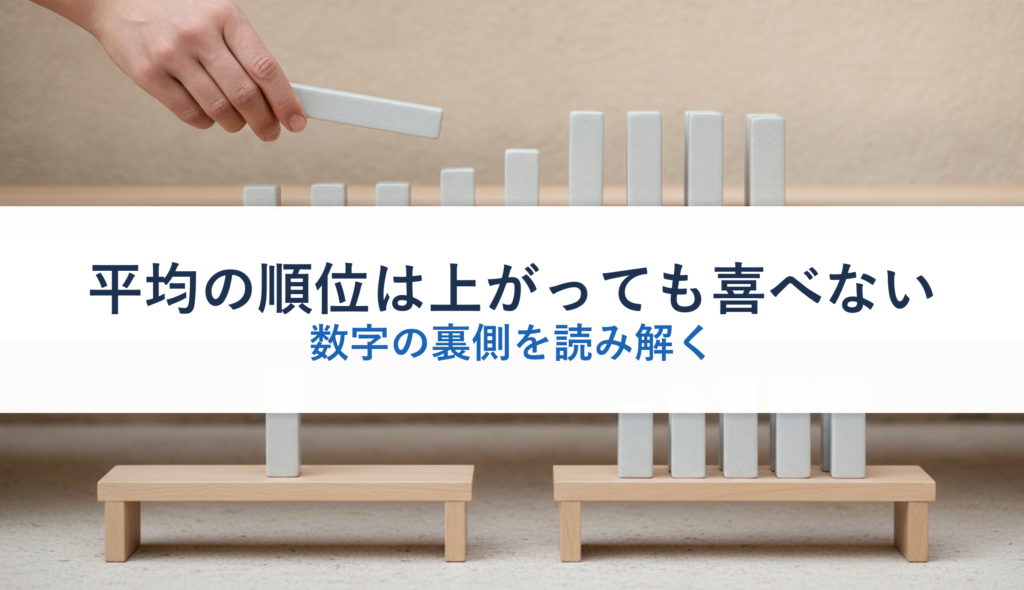平均の順位は上がっても喜べない｜数字の裏側を読み解く
